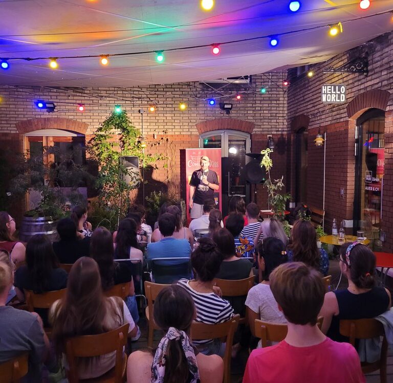 English Outdoor Open Mic Comedy at the Impact Hub