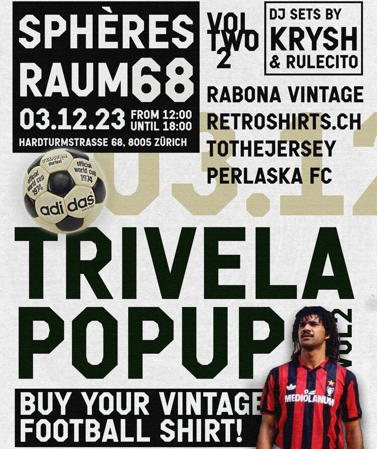 Trivela Popup Vol. II - Vintage Fussball Trikots Markt