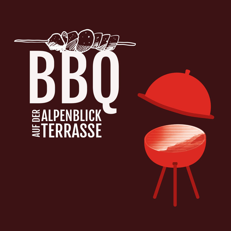 Thursday BBQ auf der Alpenblick Terrasse